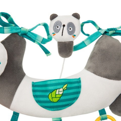 Akuku Zabawka Sensoryczna Zawieszka do łóżeczka, wózka Panda