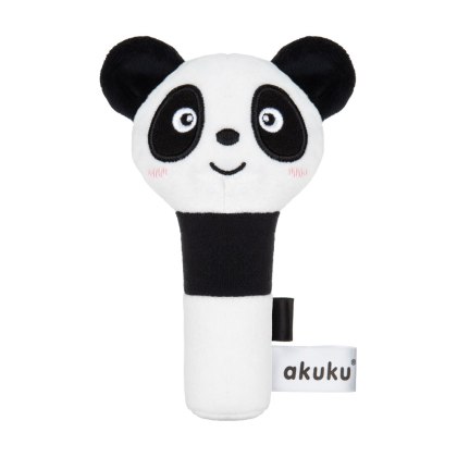 Akuku Zabawka sensoryczna kontrastowa Piszczek Panda