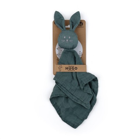 Petite&Mars Bambusowa muślinowa przytulanka Hugo Misty Green
