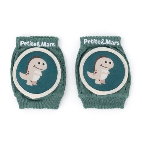 Petite&Mars Elastyczne nakolanniki do raczkowania Follow Misty Green 6 m+
