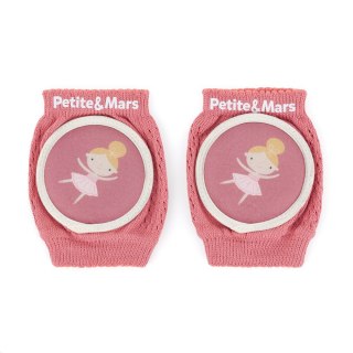 Petite&Mars Elastyczne nakolanniki do raczkowania Follow Dusty Rose 6 m+