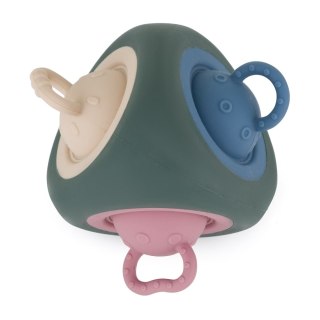 Petite&Mars Silikonowa zabawka sensoryczna Pop Triangle Misty Green 6 m+