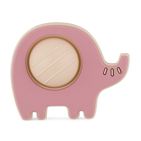 Petite&Mars Silikonowa zabawka pop-up Elephant Edwin Dusty Rose 6 m+