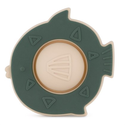 Petite&Mars Silikonowa zabawka pop-up Fish Fiona Misty Green 6 m+