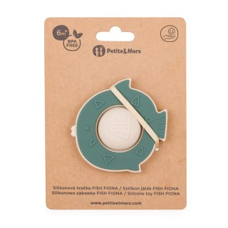 Petite&Mars Silikonowa zabawka pop-up Fish Fiona Misty Green 6 m+