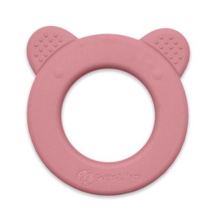 Petite&Mars Silikonowy gryzak z grzechotką Beary Dusty Rose 0+