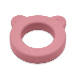 Petite&Mars Silikonowy gryzak z grzechotką Beary Dusty Rose 0+