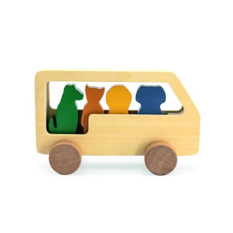 Drewniany autobus dla zwierząt Trixie Baby