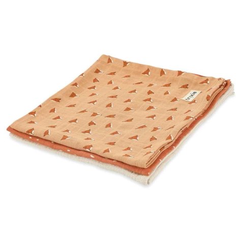 Muślinowe pieluszki 3-pack 55x55cm - Fierce Fox Trixie Baby