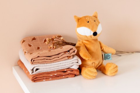 Muślinowe pieluszki 3-pack 55x55cm - Fierce Fox Trixie Baby