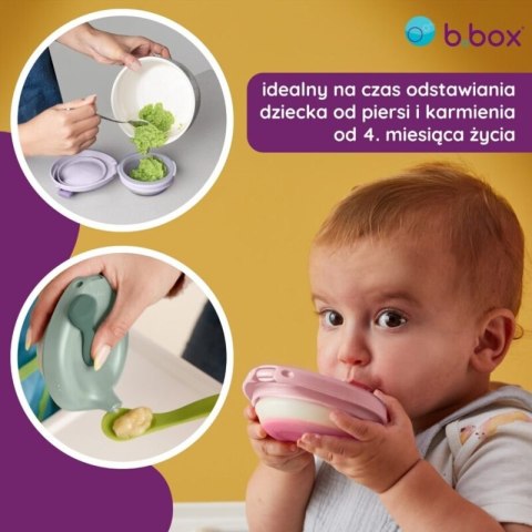 B.Box fill+feed Silikonowa miseczka z pokrywką do karmienia szałwia