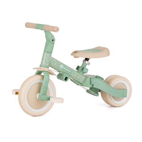 Petite&Mars Wielofunkcyjny rowerek trójkołowy 5w1 Turbo - Green twist