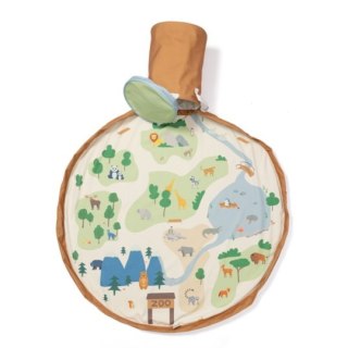 Play&Go Kosz na zabawki i mata do zabawy 2w1 Zoo