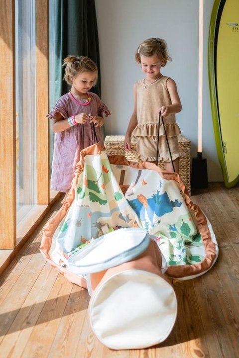 Play&Go Kosz na zabawki i mata do zabawy 2w1 Zoo