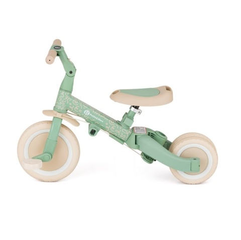 Petite&Mars Wielofunkcyjny rowerek trójkołowy 5w1 Turbo - Green twist