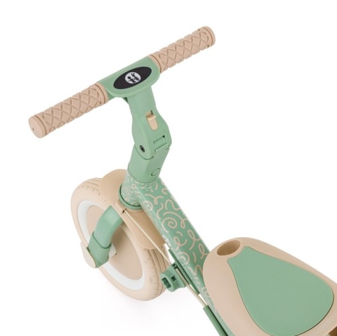 Petite&Mars Wielofunkcyjny rowerek trójkołowy 5w1 Turbo - Green twist