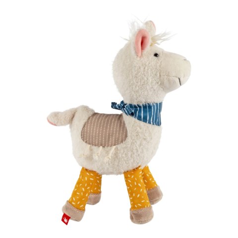 Pierwsza przytulanka patchworkowa Lama 29cm maskotka dla dzieci sigikid