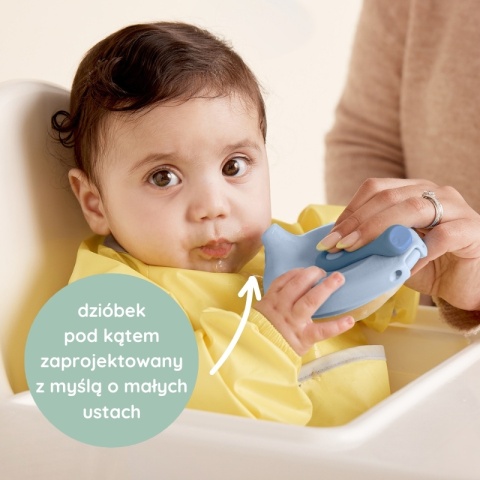 B.Box fill+feed Silikonowa miseczka z pokrywką do karmienia szałwia