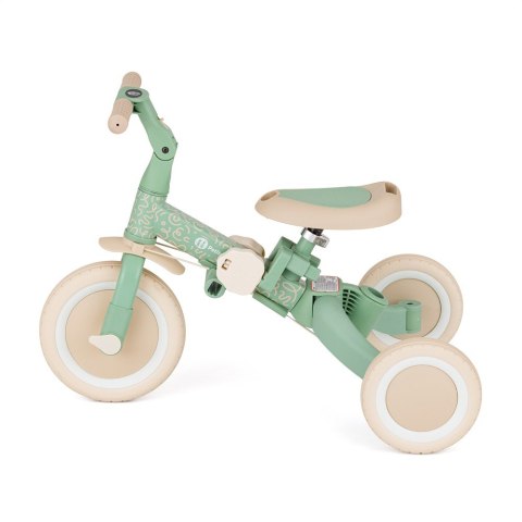 Petite&Mars Wielofunkcyjny rowerek trójkołowy 5w1 Turbo - Green twist