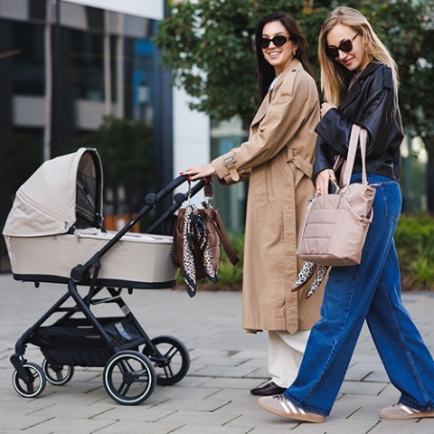 Babyono Torba dla mamy / do wózka CAMI czekoladowa