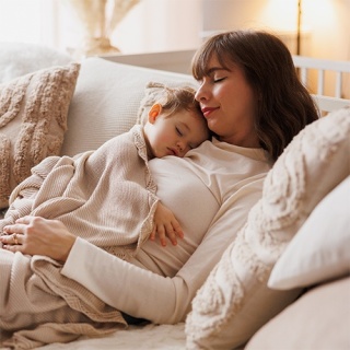 Babyono Kocyk bambusowy jasny beż