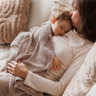 Babyono Kocyk bambusowy beżowy