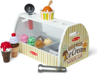 Drewniana lodziarnia Scoop & Serve Melissa & Doug 28 el.