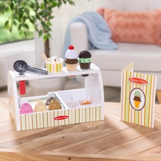 Drewniana lodziarnia Scoop & Serve Melissa & Doug 28 el.
