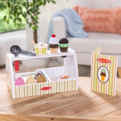 Drewniana lodziarnia Scoop & Serve Melissa & Doug 28 el.
