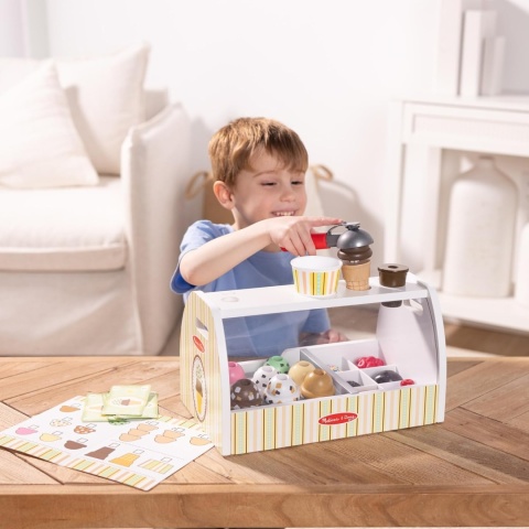 Drewniana lodziarnia Scoop & Serve Melissa & Doug 28 el.