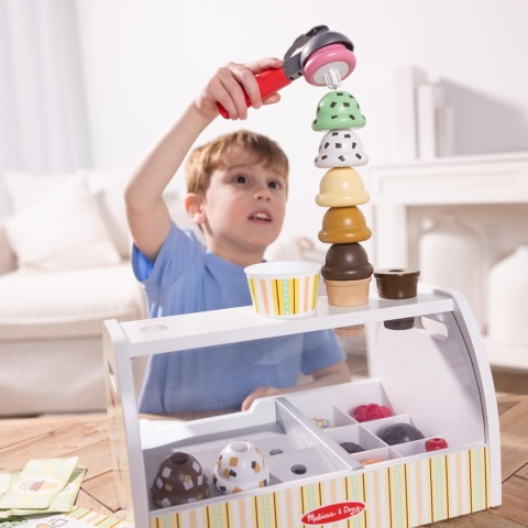 Drewniana lodziarnia Scoop & Serve Melissa & Doug 28 el.