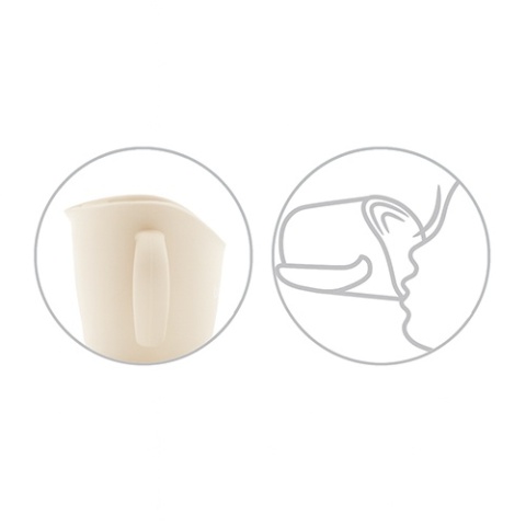 Babyono Ergonomiczny kubek treningowy Flow beżowy