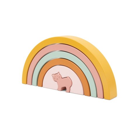 Drewniana układanka tęcza - Kot Trixie Baby