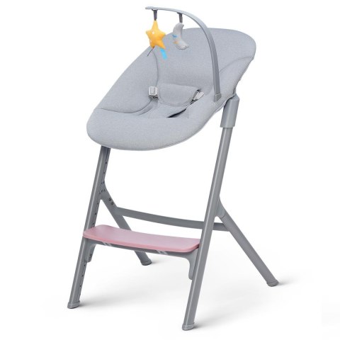 Kinderkraft Krzesełko do karmienia LIVY z bujaczkiem CALMEE 2w1 Aster pink