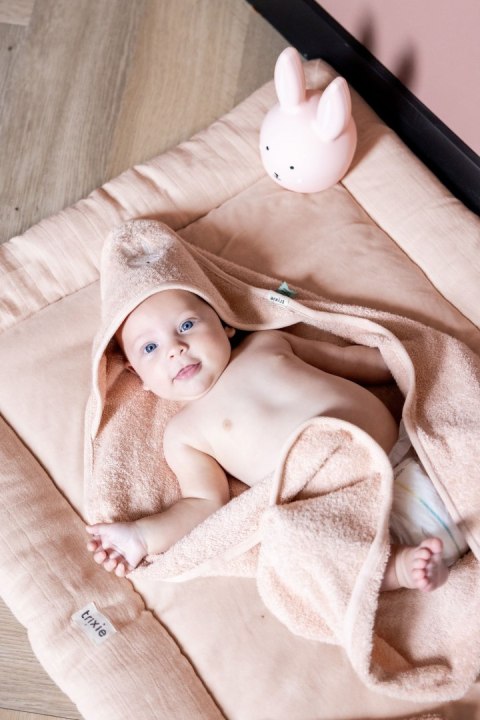 Ręcznik kąpielowy z kapturem 75x75cm - Aura Królik Trixie Baby