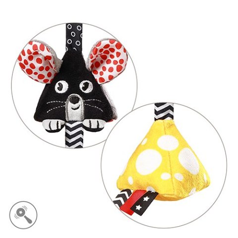 Babyono Zawieszka kontrastowa Mouse