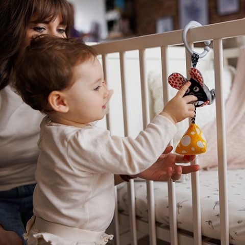 Babyono Zawieszka kontrastowa Mouse
