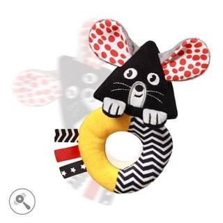 Babyono Grzechotka kontrastowa Mouse