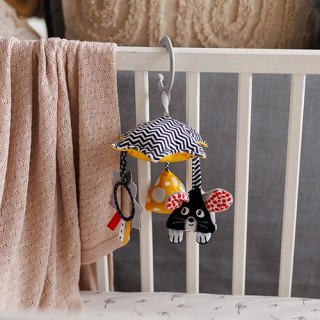 Babyono Karuzelka kontrastowa zawieszka do wózka Mouse