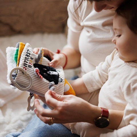 Babyono Książeczka kontrastowa Mouse