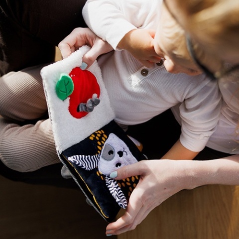 Babyono Książeczka kontrastowa Mouse
