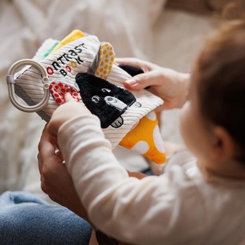 Babyono Książeczka kontrastowa Mouse