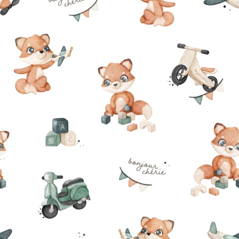 Body niemowlęce z długim rękawem 68 Retro Fox