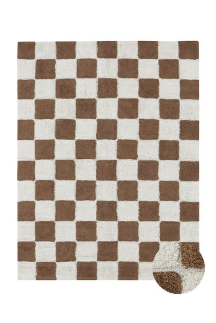Dywan bawełniany Kitchen Tiles Toffee 90x130 cm Lorena Canals