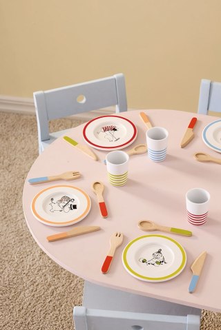Kid's Concept - Drewniany zestaw obiadowy do zabawy MOOMIN
