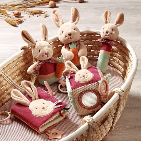 Babyono Książeczka sensoryczna Rabbit Karo