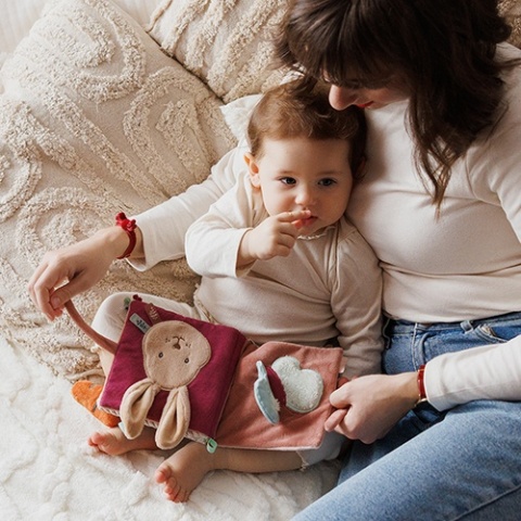 Babyono Książeczka sensoryczna Rabbit Karo