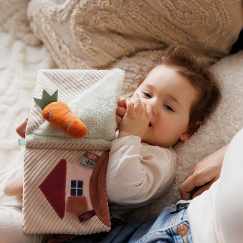 Babyono Książeczka sensoryczna Rabbit Karo