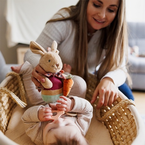 Babyono Zawieszka sensoryczna do wózka Rabbit Karo