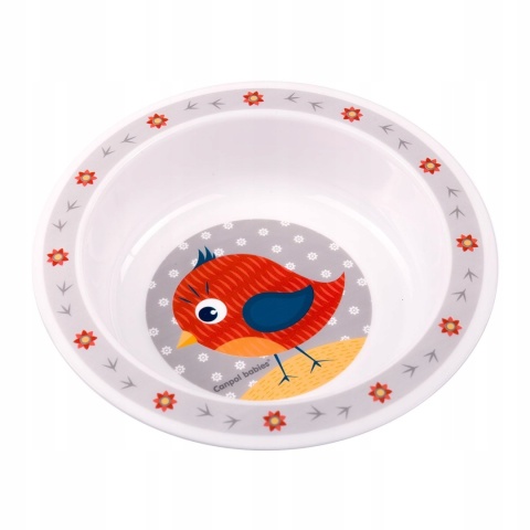 Canpol Miska plastikowa dla dziecka 270 ml Cute Animals ptaszek